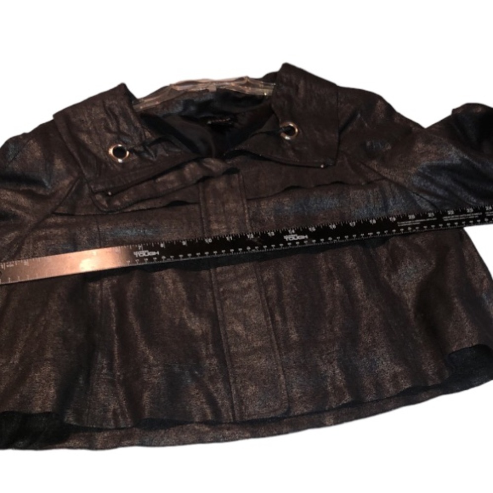 Sandro Sportswear  size XL black very dark metallic gray jacket with 3/4 sleeve - Picture 7 of 16